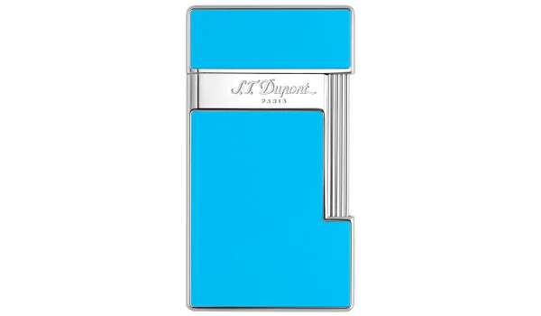 Zapalniczka S.T. Dupont Slimmy Light Blue Lacquer Chrome 028007