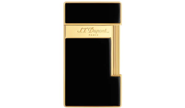 Zapalniczka S.T. Dupont Slimmy Black Lacquer Gold 028002