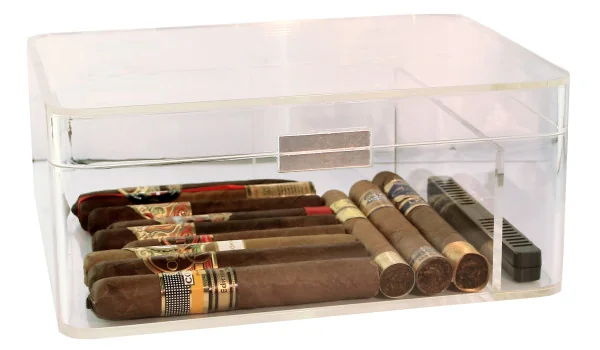 Przezroczysty akrylowy humidor