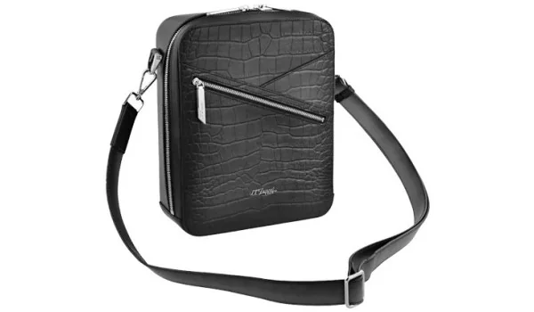 Czarna torebka crossbody S.T. Dupont Le Grand Atelier Cigar Black 141053
