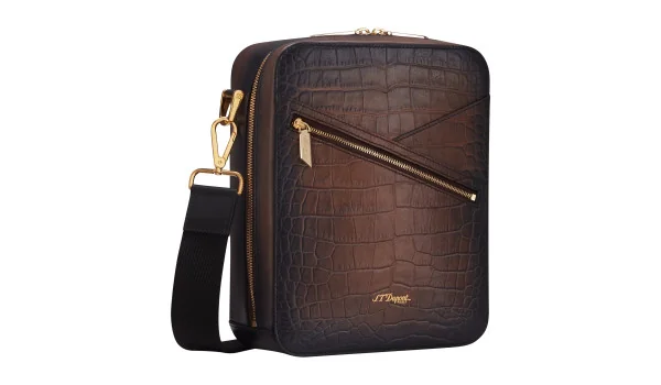 Brązowa torebka crossbody S.T. Dupont Le Grand Atelier Cigar Havana 141453